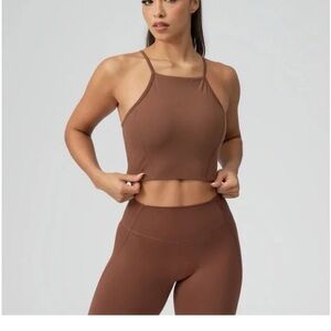 Buffbunny Ivy Crop Mocha Size XL Brown